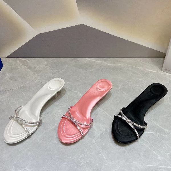 2023 new rhinestone decorate high heels slippers woman peep toe fairy slippers women round tohinestonee bohemian beach shoes women, Black
2023 new rhinestone decorate high heels slippers woman peep toe fairy slippers women round tohinestonee bohemian beach shoes women, Black