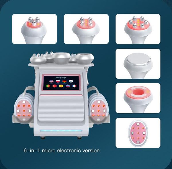 6 in 1 slimming rf radio frequency 80k ultrasound cavitation device ems ultrasonic body slimming massager fat burner beauty machine
6 in 1 slimming rf radio frequency 80k ultrasound cavitation device ems ultrasonic body slimming massager fat burner beauty machine