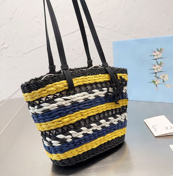 

totes bag women knitted straw bags designer shopping bag bohemian vintage style beach bags fahsion casual handbag no box