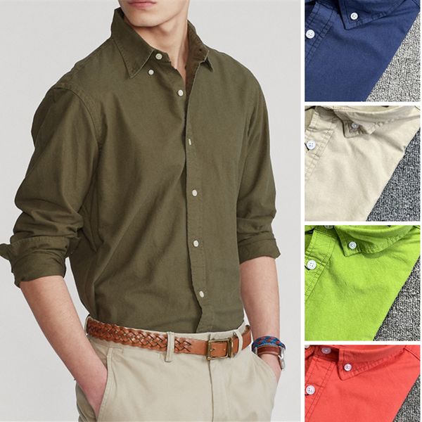 men's casual shirts dh933 dyed oxford cloth men small horse cotton long sleeve shirt masculina camisa casual classic style 230322, White;black
men's casual shirts dh933 dyed oxford cloth men small horse cotton long sleeve shirt masculina camisa casual classic style 230322, White;black