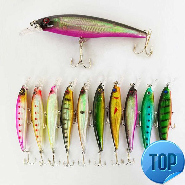 1 pcs 13g 11cm minnow fishing lures 3d eyes ater floating laser aritificial fishing wobblers crank bait plastic baits pesca
1 pcs 13g 11cm minnow fishing lures 3d eyes ater floating laser aritificial fishing wobblers crank bait plastic baits pesca
