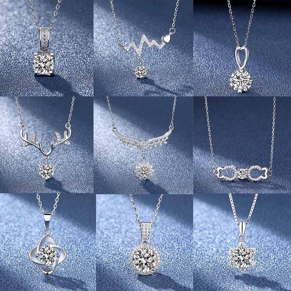 32 style real 1ct d color moissanite necklace 100% 925 sterling silver party wedding pendant necklaces for women diamond jewelry, Black
32 style real 1ct d color moissanite necklace 100% 925 sterling silver party wedding pendant necklaces for women diamond jewelry, Black