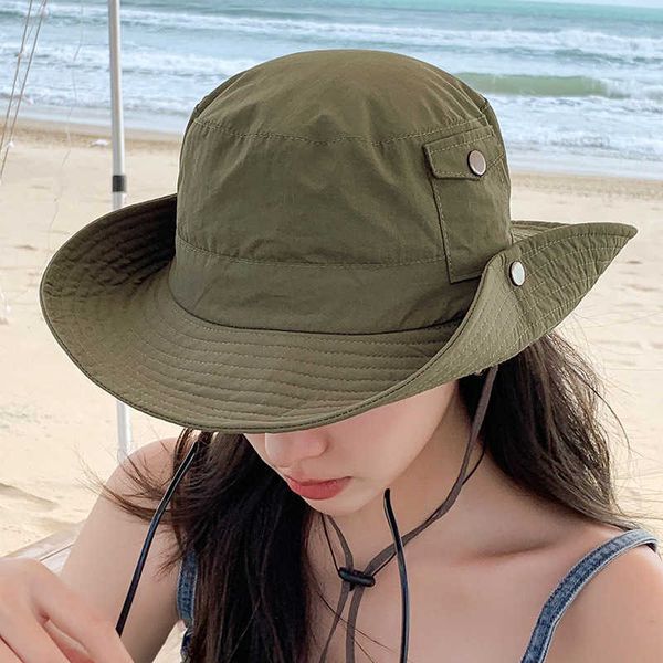 wide brim hats cokk summer hats for women fisherman cap bucket hat female outdoor suncreen big wide brimmed western cowboy cap men gorro new, Blue;gray
wide brim hats cokk summer hats for women fisherman cap bucket hat female outdoor suncreen big wide brimmed western cowboy cap men gorro new, Blue;gray