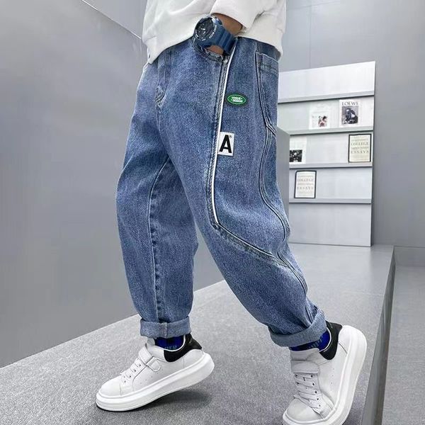 jeans boys spring and autumn denim trousers 4-12 years old youth fashion street style casual loose children's trousers boys 230322, Blue
jeans boys spring and autumn denim trousers 4-12 years old youth fashion street style casual loose children's trousers boys 230322, Blue
