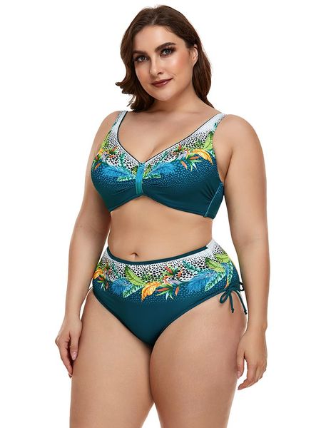 swimwear women vintage print bikini high waisted drawstring two piece swimsuits tummy control bathing suits 2xl-5xl
swimwear women vintage print bikini high waisted drawstring two piece swimsuits tummy control bathing suits 2xl-5xl