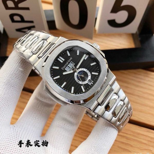 men women watch business luxury mechanical square nautilus petaks philipees fashion classic moon phase men's multifunctional fully auto, Slivery;black
men women watch business luxury mechanical square nautilus petaks philipees fashion classic moon phase men's multifunctional fully auto, Slivery;black