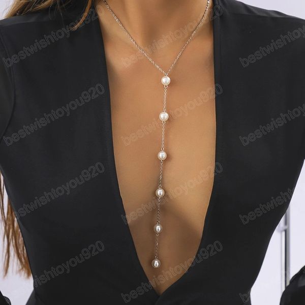 boho sweet imitation pearl tassel pendant necklace women's summer simple gold color metal necklaces girl fashion jewelry, Silver
boho sweet imitation pearl tassel pendant necklace women's summer simple gold color metal necklaces girl fashion jewelry, Silver