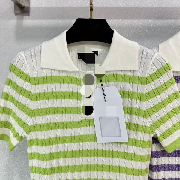318 2023 runway summer brand same style sweater short sleeve lapel neck pullover fashion clothes womens weilanx602, White;black
318 2023 runway summer brand same style sweater short sleeve lapel neck pullover fashion clothes womens weilanx602, White;black
