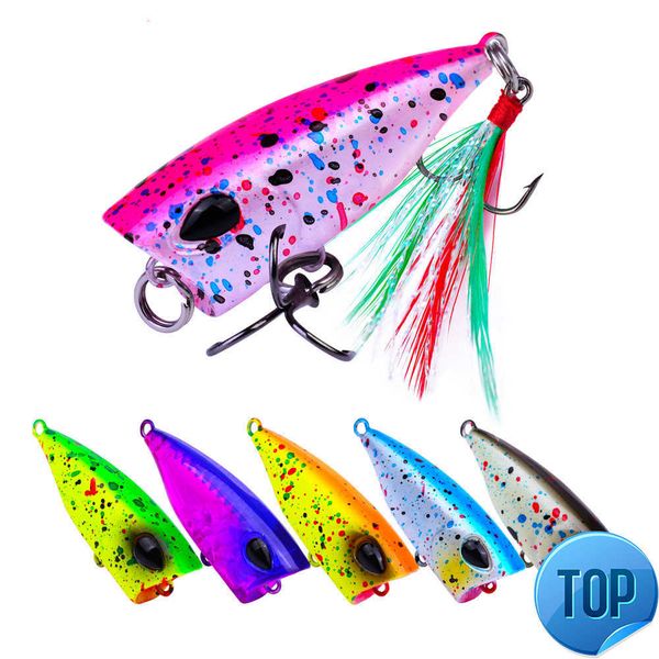 1 pcs water popalua decoy 4.3cm plastic hard bait 4g feathered bionic decoy general bait for bass and bluefin tuna
1 pcs water popalua decoy 4.3cm plastic hard bait 4g feathered bionic decoy general bait for bass and bluefin tuna