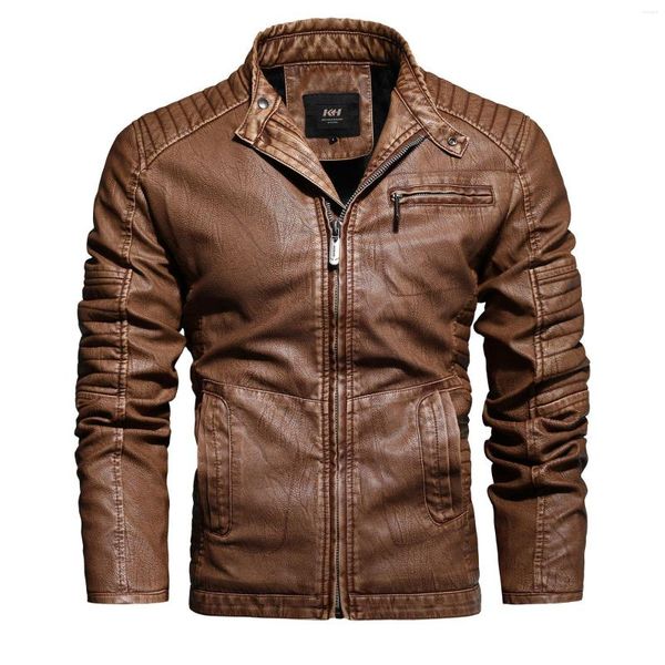 men's jackets 2023 european and american autumn winter men's motorcycle plush leather jacket handsome casual youth, Black;brown
men's jackets 2023 european and american autumn winter men's motorcycle plush leather jacket handsome casual youth, Black;brown