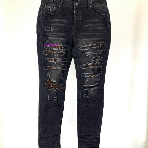 designer jeans for mens new washed old leisure damaged hole leopard print black denim pants high street fashion brand men, Blue
designer jeans for mens new washed old leisure damaged hole leopard print black denim pants high street fashion brand men, Blue