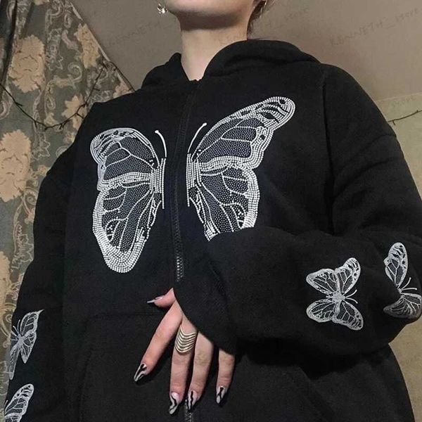men's hoodies sweatshirts 2022 new ins women's autumn and winter y2k butterfly printing loose sweater t230322, Black
men's hoodies sweatshirts 2022 new ins women's autumn and winter y2k butterfly printing loose sweater t230322, Black