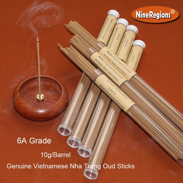 10g 6a grade genuine vietnam nha trang oud incense sticks pvc barrel packing natural home fragrant strong and lasting smell
10g 6a grade genuine vietnam nha trang oud incense sticks pvc barrel packing natural home fragrant strong and lasting smell