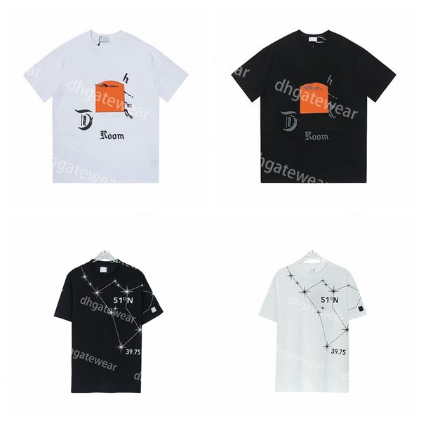 man designer t shirt summer quality short sleeve casual vacation style tees couple fashion printed t shirt, Black;green
man designer t shirt summer quality short sleeve casual vacation style tees couple fashion printed t shirt, Black;green