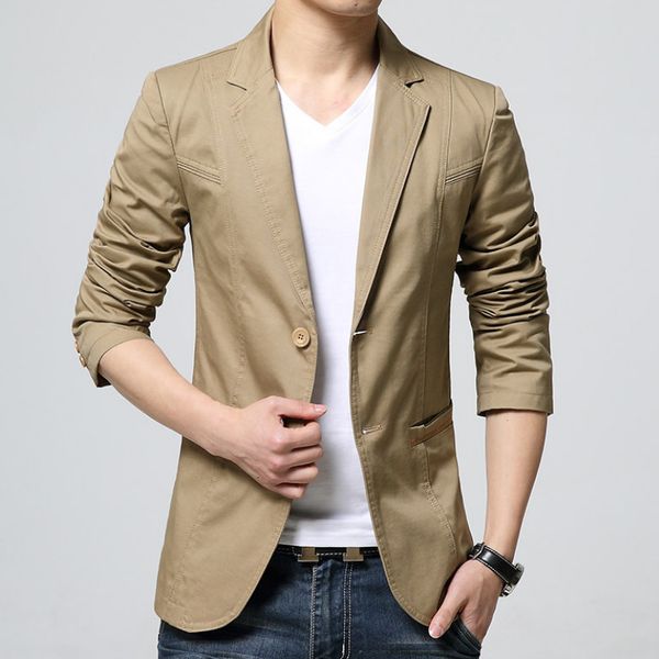 men's suits blazers cotton coat men casual blazers autumn spring fashion slim suit jacket business blazer men clothing terno masculino, White;black
men's suits blazers cotton coat men casual blazers autumn spring fashion slim suit jacket business blazer men clothing terno masculino, White;black