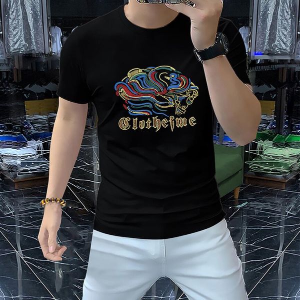 t-shirt men's t-shirts summer 2023 new drilling european station tide round neck ice silk half sleeve simple slim black short sleeve, White;black
t-shirt men's t-shirts summer 2023 new drilling european station tide round neck ice silk half sleeve simple slim black short sleeve, White;black