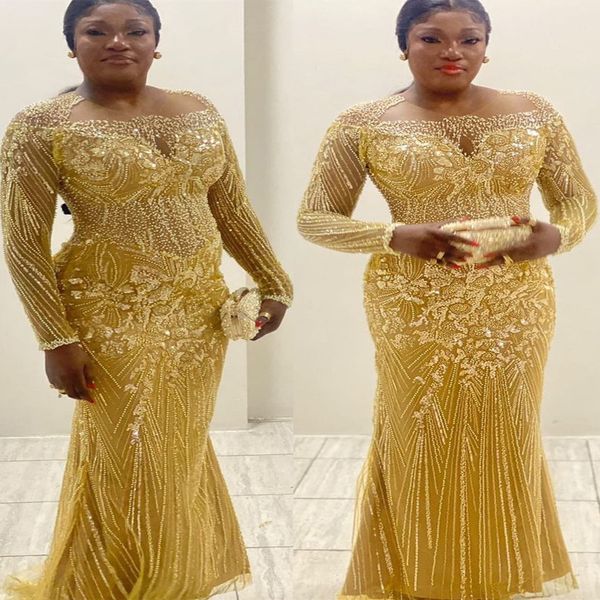 2023 arabic aso ebi gold mermaid prom dresses sequined lace evening formal party second reception birthday engagement gowns dress zj2011, Black
2023 arabic aso ebi gold mermaid prom dresses sequined lace evening formal party second reception birthday engagement gowns dress zj2011, Black