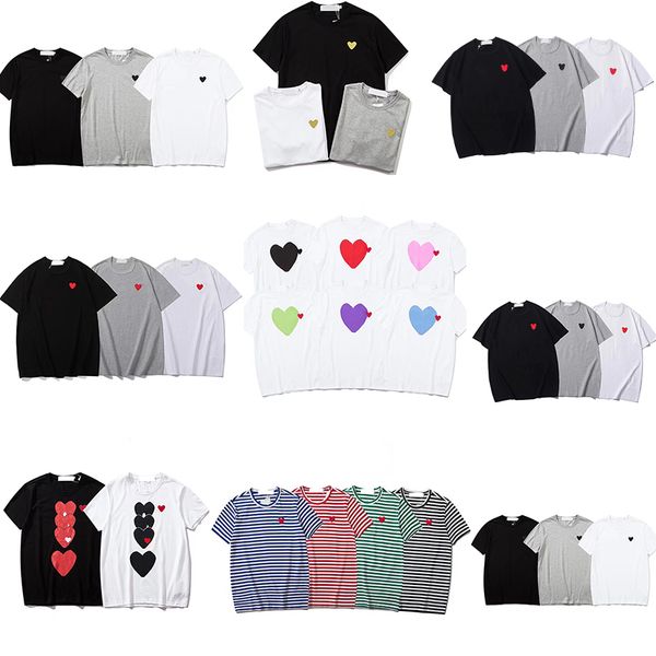 play designer mens t shirt japanese red love shirt men's womens commes complete label tshirt cdg des badge garcons cotton embroidery, White;black
play designer mens t shirt japanese red love shirt men's womens commes complete label tshirt cdg des badge garcons cotton embroidery, White;black