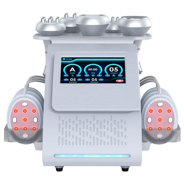 original 6in1 80k ultrasonic cavitation rf vacuum slimming machine radio frequency rf skin lifting body slimming beauty equipment