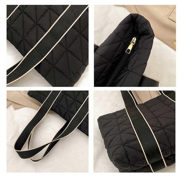 textured large-capacity women shoulder bags new handbags nylon tote shopping bags lozenge color contrast bags 230308
textured large-capacity women shoulder bags new handbags nylon tote shopping bags lozenge color contrast bags 230308