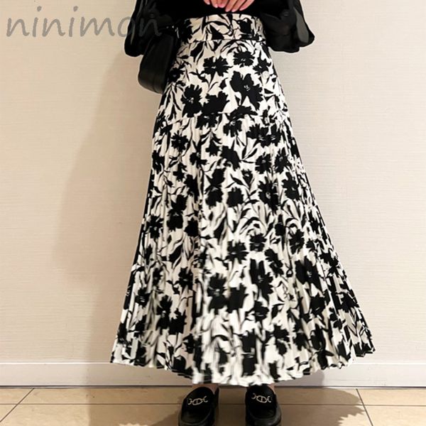 skirts ninimon printed pleated skirt spring autumn summer winter high waist print midi skirts a-line long skirts women floral skirt 230322, Black
skirts ninimon printed pleated skirt spring autumn summer winter high waist print midi skirts a-line long skirts women floral skirt 230322, Black