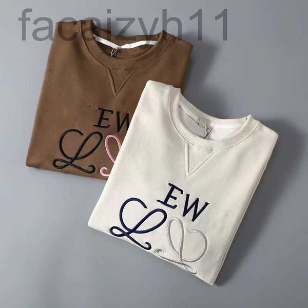 designer autumn new two-color embroidered round neck sweater cover loose couple's e2dp, Black
designer autumn new two-color embroidered round neck sweater cover loose couple's e2dp, Black