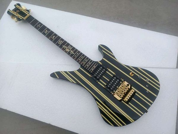 custom signature electric guitar, fingerboard mosaic, bull head design, striped guitar
custom signature electric guitar, fingerboard mosaic, bull head design, striped guitar