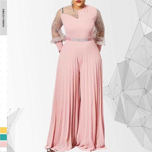 plus size dresses patchwork wide leg pants women jumpsuit spring fashion casual long sleeve romper pleated slim wholesale dropshipping 23030, Black
plus size dresses patchwork wide leg pants women jumpsuit spring fashion casual long sleeve romper pleated slim wholesale dropshipping 23030, Black
