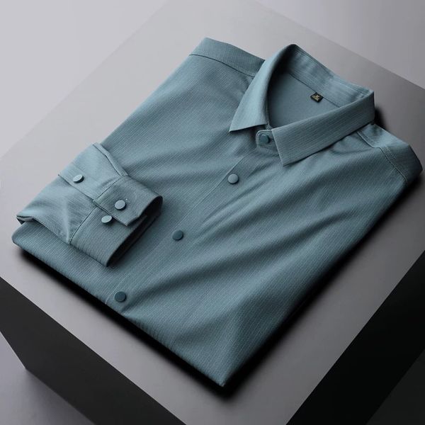men's casual shirts knitted traceless shirt men's long sleeve spring and autumn business leisure slim fit no iron luxury 230322, White;black
men's casual shirts knitted traceless shirt men's long sleeve spring and autumn business leisure slim fit no iron luxury 230322, White;black