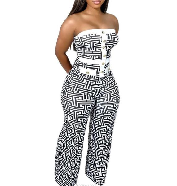 women's two piece pants 2023 new print color block sleeveless one piece wide leg pants fashion women's set, White
women's two piece pants 2023 new print color block sleeveless one piece wide leg pants fashion women's set, White