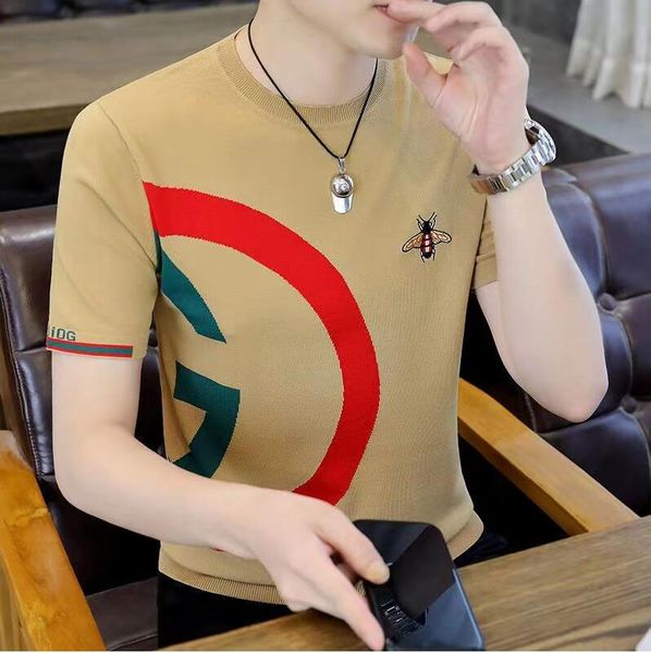 men's t-shirts printed short sleeve knitting t-shirt men slim streetwear contrast t shirt tee homme social club outfits cotton knit plu, White;black
men's t-shirts printed short sleeve knitting t-shirt men slim streetwear contrast t shirt tee homme social club outfits cotton knit plu, White;black