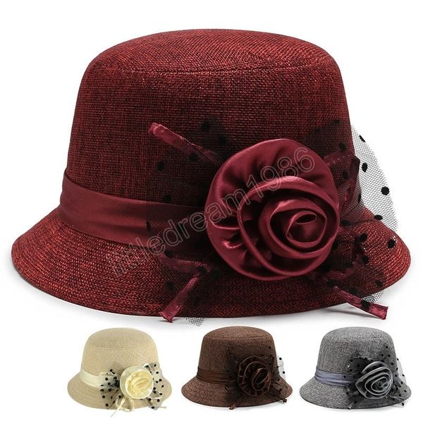 women hat big flower felt fedoras korean fashion ladies vintage elegant hat warm autumn spring panama hat for ladies mom, Blue;gray
women hat big flower felt fedoras korean fashion ladies vintage elegant hat warm autumn spring panama hat for ladies mom, Blue;gray