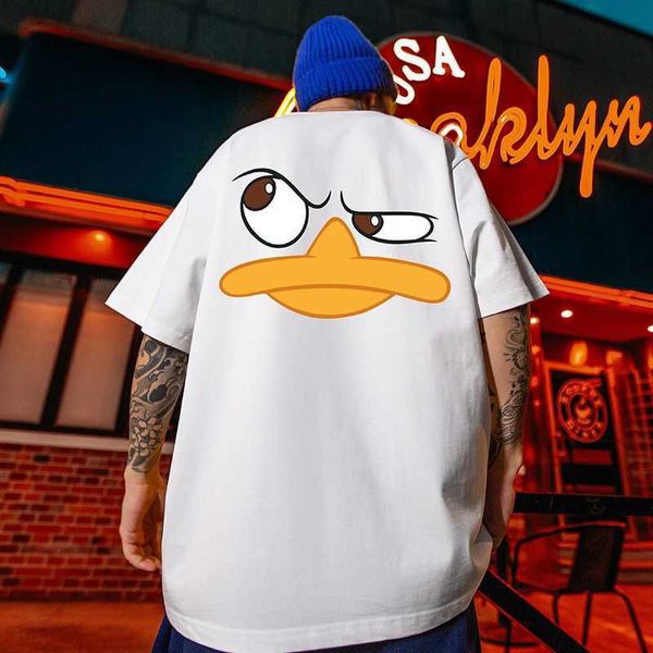 designer luxury american classic spoof duck t-shirt men women fashion couple dress loose and versatile china-chic short sleeve summer, Black;brown
designer luxury american classic spoof duck t-shirt men women fashion couple dress loose and versatile china-chic short sleeve summer, Black;brown