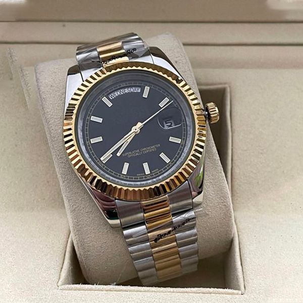 classic fashion men's automatic watch 904l all stainless steel designer mechanical wristwatch super bright waterproof sapphire glass wa, Slivery;brown
classic fashion men's automatic watch 904l all stainless steel designer mechanical wristwatch super bright waterproof sapphire glass wa, Slivery;brown