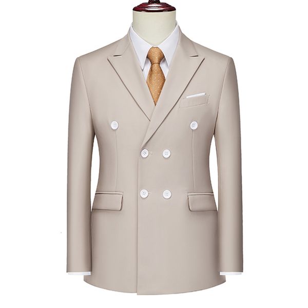 men's suits blazers 13 colors men double breasted blazer coats fashion solid mens wedding prom dress male business casual slim fit suit, White;black
men's suits blazers 13 colors men double breasted blazer coats fashion solid mens wedding prom dress male business casual slim fit suit, White;black
