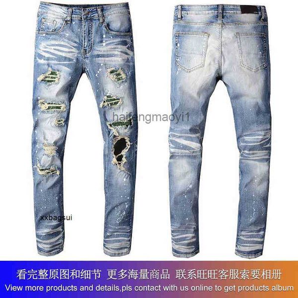 mens jeans new us casual hip hop high street wear and tear make old wash splash ink color painting slim fitting jeans man #613, Blue
mens jeans new us casual hip hop high street wear and tear make old wash splash ink color painting slim fitting jeans man #613, Blue
