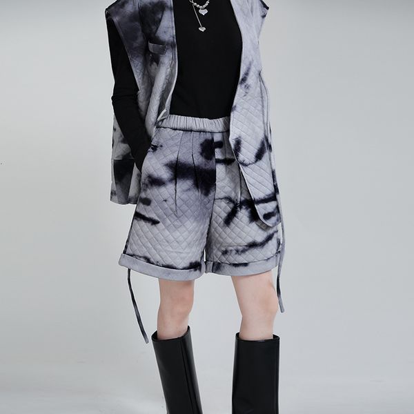 women's pants s the2023winter trendy ink painting tiedye clip cotton shorts casual elastic waist five quarter pant 230322, Black;white
women's pants s the2023winter trendy ink painting tiedye clip cotton shorts casual elastic waist five quarter pant 230322, Black;white