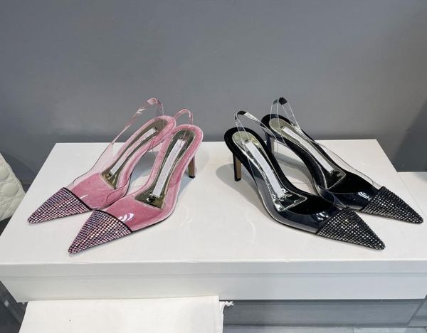 2023 springsummer temperament pointed high heel sandals rhinestone film thin heel roman back strap women039s shoes1450767, Black
2023 springsummer temperament pointed high heel sandals rhinestone film thin heel roman back strap women039s shoes1450767, Black