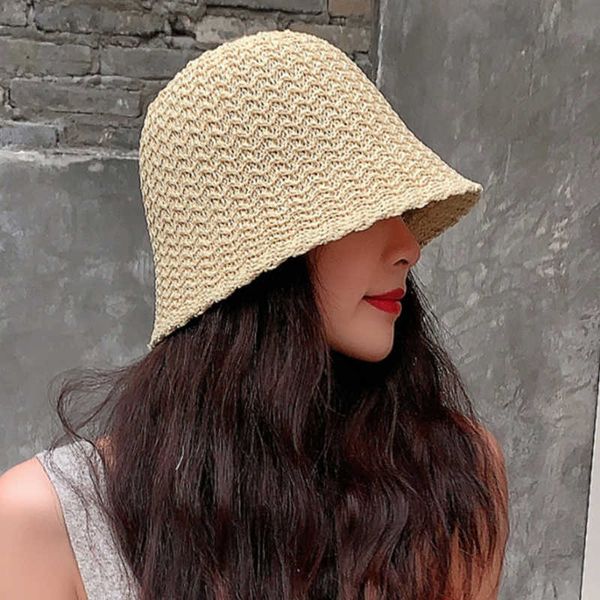 wide brim hats spring summer hollow knitted women hat fashion solid color bucket hat fisherman caps casual all-match dome panama cap aa23032, Blue;gray
wide brim hats spring summer hollow knitted women hat fashion solid color bucket hat fisherman caps casual all-match dome panama cap aa23032, Blue;gray