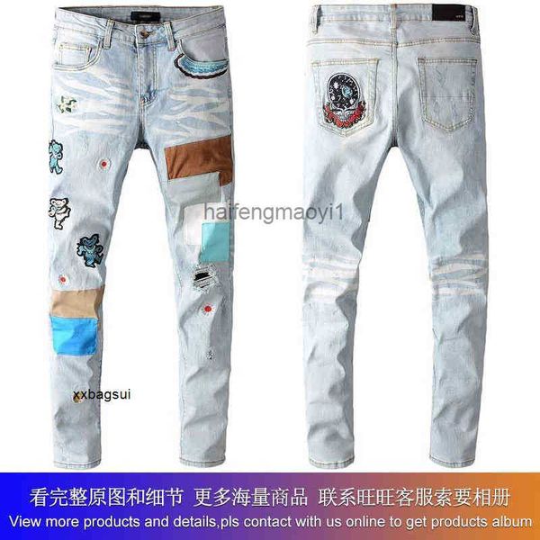 mens jeans new us casual hip hop high street worn-out wash splashed ink painted slim fit jeans man #639, Blue
mens jeans new us casual hip hop high street worn-out wash splashed ink painted slim fit jeans man #639, Blue