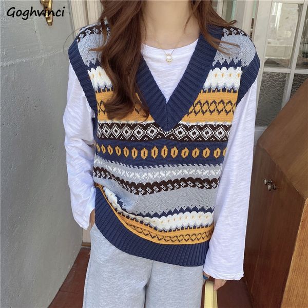 women's vests sweater vest women v-neck knitted all-match elegant pattern retro vintage sweaters mujer sleeveless ethnic style arrival, Black;white
women's vests sweater vest women v-neck knitted all-match elegant pattern retro vintage sweaters mujer sleeveless ethnic style arrival, Black;white