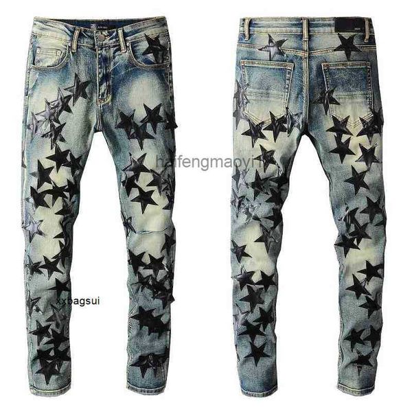mens jeans new us casual hip hop high street worn out washed pentagram leather label jeans man #694, Blue
mens jeans new us casual hip hop high street worn out washed pentagram leather label jeans man #694, Blue