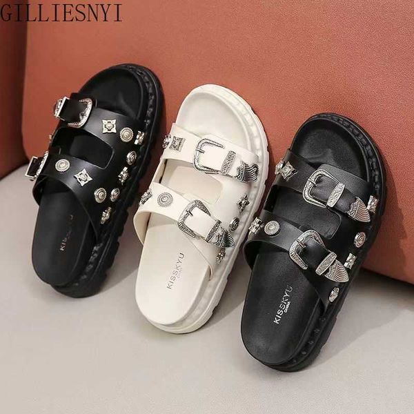 slippers 2022 summer slippers women fashion metal buckle rivet female flip flop shoes beach outdoor platform women's slides shoes sanda, Black
slippers 2022 summer slippers women fashion metal buckle rivet female flip flop shoes beach outdoor platform women's slides shoes sanda, Black