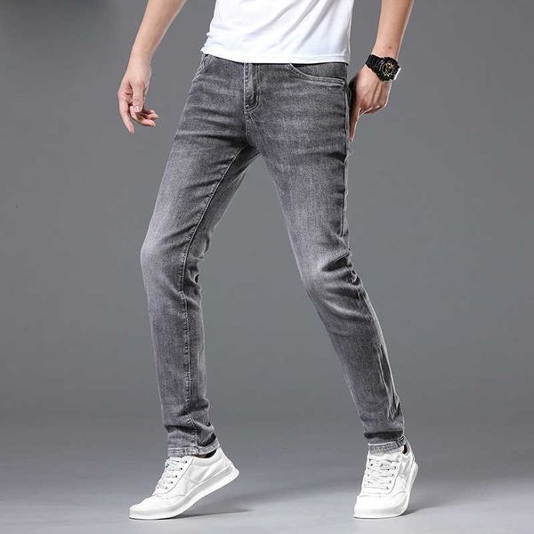 four men's seasons product jeans korean small feet casual pants high end, Blue
four men's seasons product jeans korean small feet casual pants high end, Blue