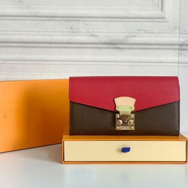 5aladies clutch bag fashion casual designer luxury classic leather long wallets hasp purse woman clutch bag card holders bag coin purse key, Red;black
5aladies clutch bag fashion casual designer luxury classic leather long wallets hasp purse woman clutch bag card holders bag coin purse key, Red;black