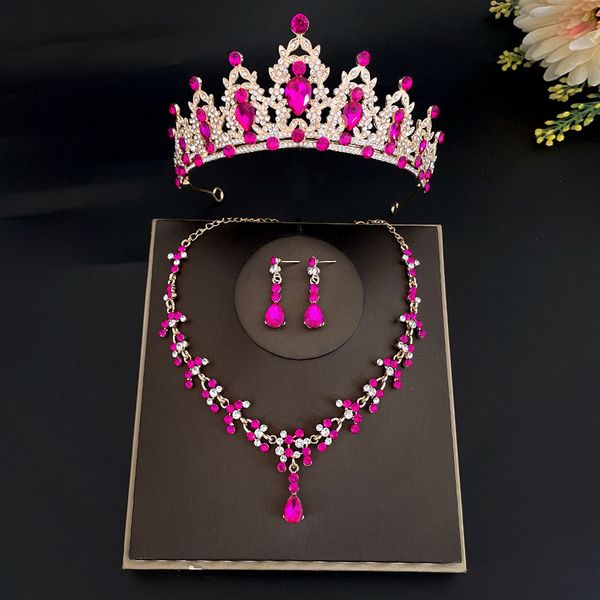 wedding jewelry sets fashion crystal tiaras crowns bride set crown necklace earring for women accessories diadem headdress 230321, Slivery;golden
wedding jewelry sets fashion crystal tiaras crowns bride set crown necklace earring for women accessories diadem headdress 230321, Slivery;golden