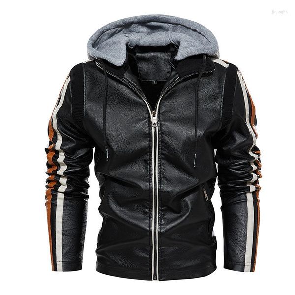 men's jackets autumn and winter 2023 european american men's street fashion boutique leather jacket, Black;brown
men's jackets autumn and winter 2023 european american men's street fashion boutique leather jacket, Black;brown