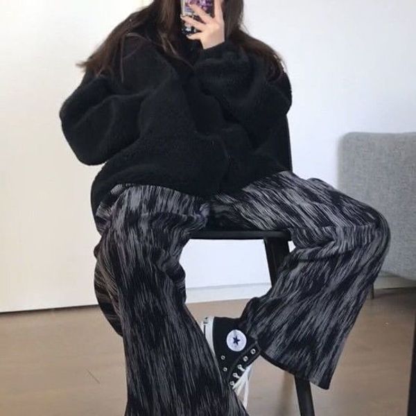 women's pants s pant summer wide leg trousers pleated tie dye casual elastic high waist 2023 fashion loose harajuku allmatch streetwear, Black;white
women's pants s pant summer wide leg trousers pleated tie dye casual elastic high waist 2023 fashion loose harajuku allmatch streetwear, Black;white