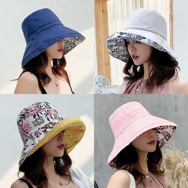 wide brim hats 2023 new double-side harajuku bucket hat women fashion cotton beach sun hats reversible femme floral panama hat aa230426, Blue;gray
wide brim hats 2023 new double-side harajuku bucket hat women fashion cotton beach sun hats reversible femme floral panama hat aa230426, Blue;gray