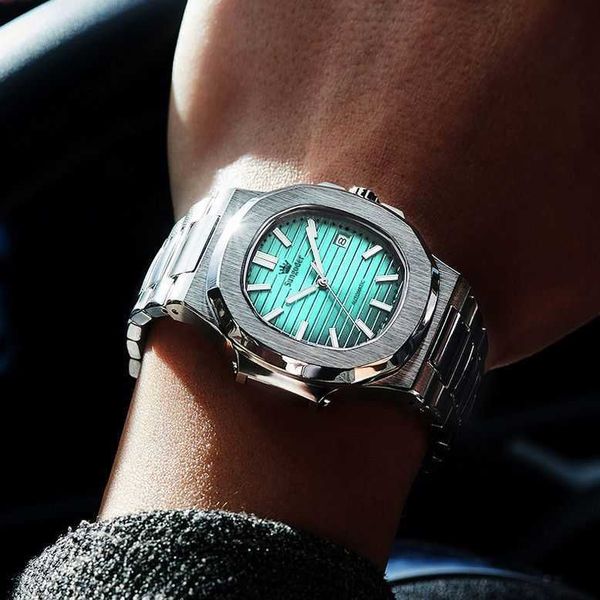 men women watch men's nautilus luxury mechanical automatic square premium petaks fully philipees pure swiss glow waterproof wristwatch, Slivery;black
men women watch men's nautilus luxury mechanical automatic square premium petaks fully philipees pure swiss glow waterproof wristwatch, Slivery;black